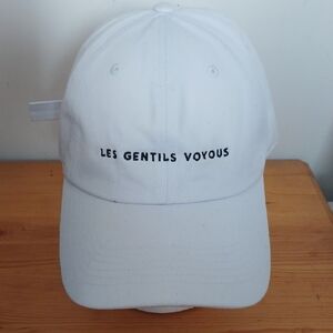 La Jet Society Les Gentils Voyous White Cap Hat NEW